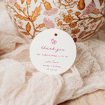 Whimsical Pink Doodle Heart Wedding Favour Tags<br><div class="desc">Whimsical Pink Doodle Hearts,  wedding thank you favour tags.</div>