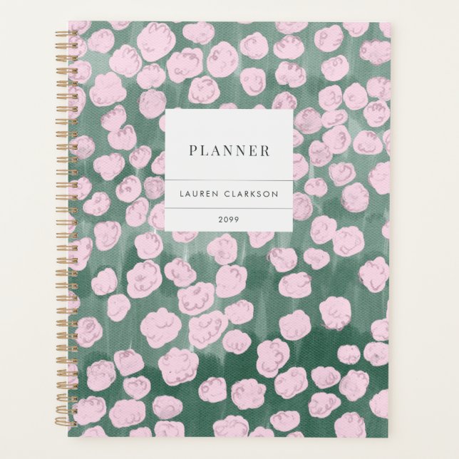 Whimsical Pink Floral Planner (Front)