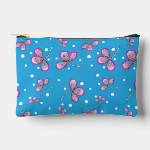 Whimsical Pink Flower Accessory Bag