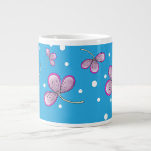 Whimsical Pink Flower Mug – Fun Floral