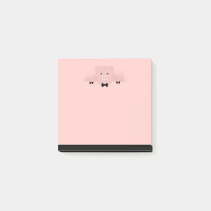 Whimsical Pink Pig Cute Farm Animal Post-it Notes
