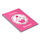 Whimsical Pink Recipe Notebook (Right Side)