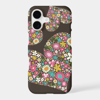 Whimsical Pink Spring Flowers Floral Hearts Casing