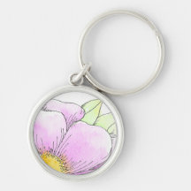 Whimsical Pink Watercolor Flower