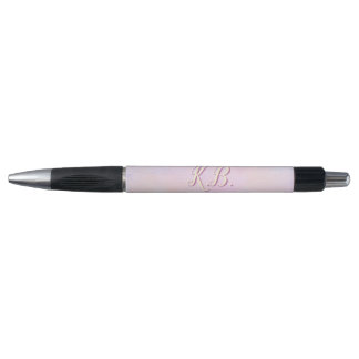 Whimsical Pink Watercolored Monogrammed