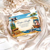 Whimsical Pirate Ship Adventure Diapper Raffle