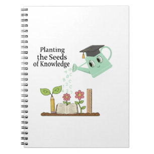 Whimsical "Planting Seeds of Knowledge" Educator Notebook