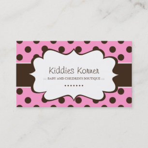 Whimsical Polk A Dot Business Cards