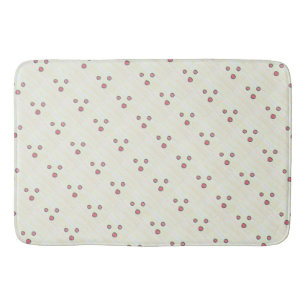 Whimsical Polka Dot Design Bath Mat