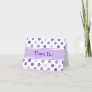 Whimsical Polka Dot Thank You Card