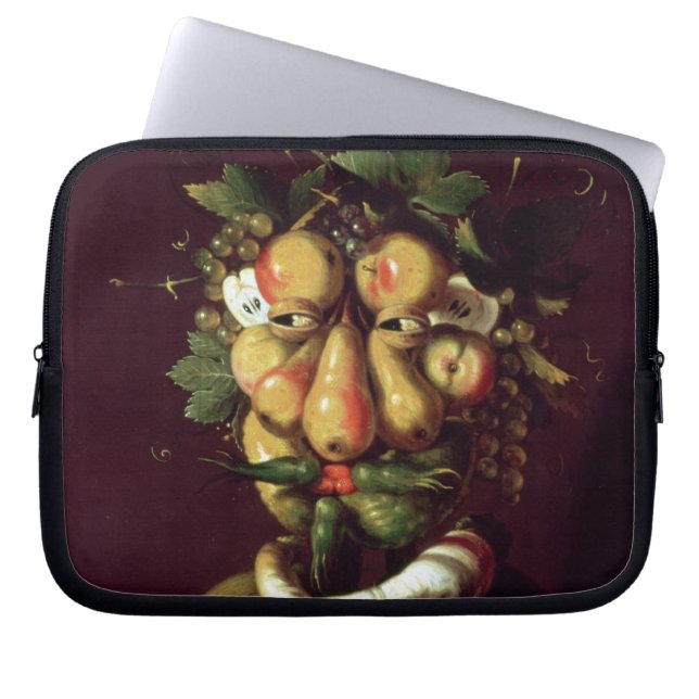 Whimsical Portrait Laptop Sleeve (Front)