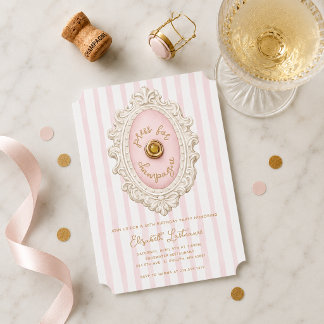 Whimsical Press for Champagne Birthday  Invitation