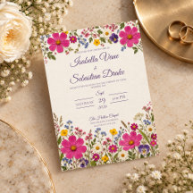 Whimsical Pressed Wildflower Wedding