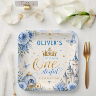 Whimsical Princess Birthday Paper Plate