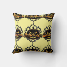 Whimsical Pumpkin and Ghost Cushion Designs