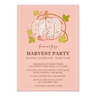 harvest party invitation