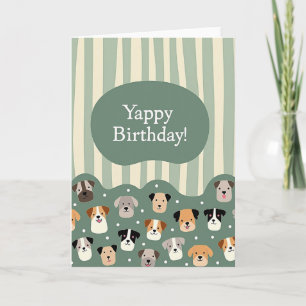 Whimsical Puppy Birthday Card