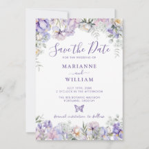 Whimsical Purple Floral Romantic Wedding