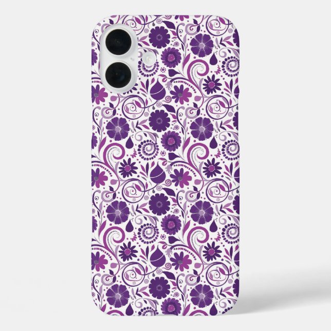 Whimsical Purple Vines Elegance Case-Mate iPhone Case (Back)