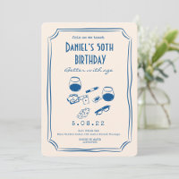 Whimsical Quirky Funky Handwritting 50th Birthday 