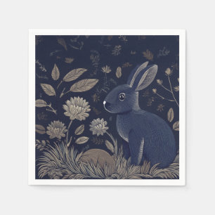 Whimsical Rabbit Napkin