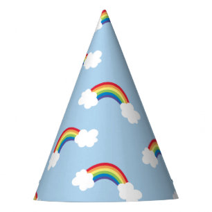 Whimsical Rainbow Birthday Party Hats