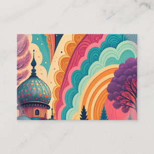 Whimsical Rainbow Dome Enclosure Card – Customize