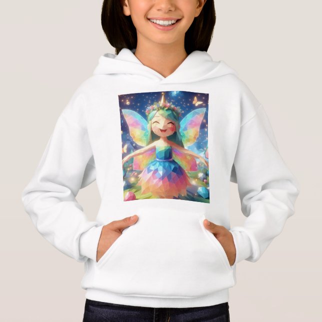 Whimsical Rainbow Fairy in a Magical Forest (Front)