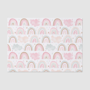 Whimsical Rainbow Pattern Modern Tissue Paper