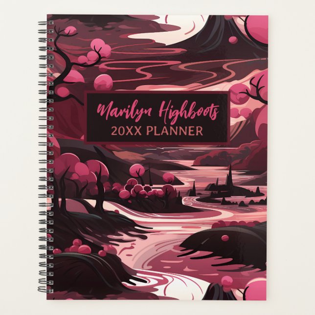 Whimsical Raspberry Landscape Planner (Front)