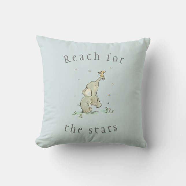 Whimsical Reach For the Stars Cushion (Front)