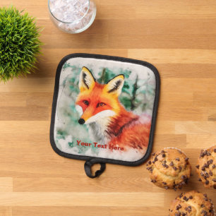 Whimsical Red Fox Pot Holder