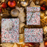 Whimsical Reindeer and Berry Christmas Pattern Wrapping Paper Sheet<br><div class="desc">A delightful holiday pattern featuring hand-drawn reindeer,  red berries,  and pine branches in playful festive colors. The simple,  modern linework and cheerful layout make it perfect for Christmas-themed wrapping,  textiles,  and digital designs.</div>