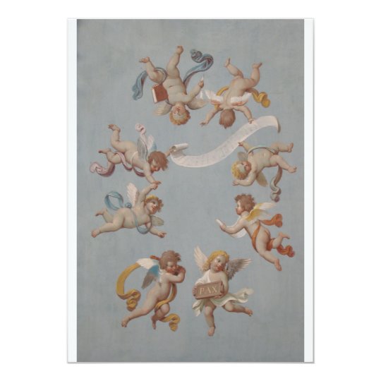 Whimsical Renaissance Cherub Angels Card