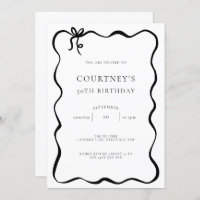 Whimsical Ribbon Bow 50th Birthday Party
