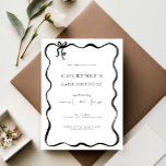 Whimsical Ribbon Bow 60th Birthday Party Invitation<br><div class="desc">This whimsical birthday party invitation features a cute dainty hand drawn bow and simple text. For more advanced customisation of this design,  e.g. changing layout,  font or text size please click the "CUSTOMIZE" button above. Please contact me for any questions!</div>