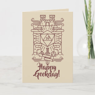 Whimsical RPG Geeky Birthday Card