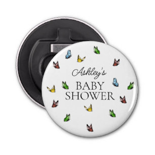 Whimsical Rustic Butterfly Baby Shower Goodie  Bottle Opener