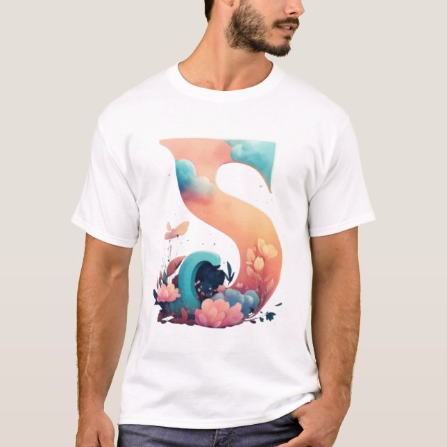 Whimsical S Bloom T-Shirt (Front)