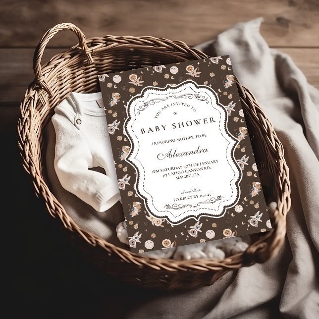 Whimsical Safari Animals Neutral Baby Shower Invitation (Creator Uploaded)