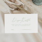 Whimsical Sage Green Baby Shower Diaper Raffle