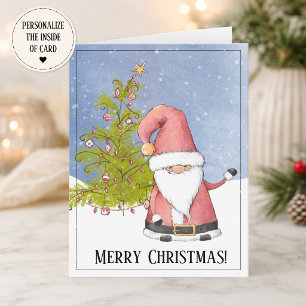 Whimsical Santa Business Holiday Card