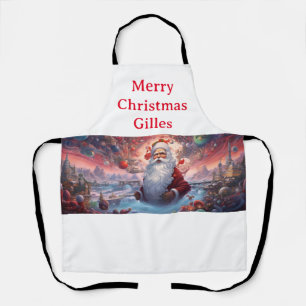 Whimsical Santa Claus 1 Apron