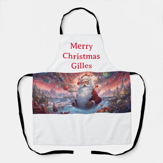 Whimsical Santa Claus 1  Apron (Front)