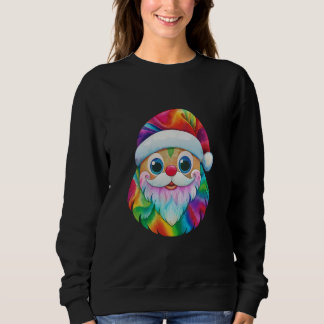 Whimsical Santa Hat Character T-Shirt Sweatshirt