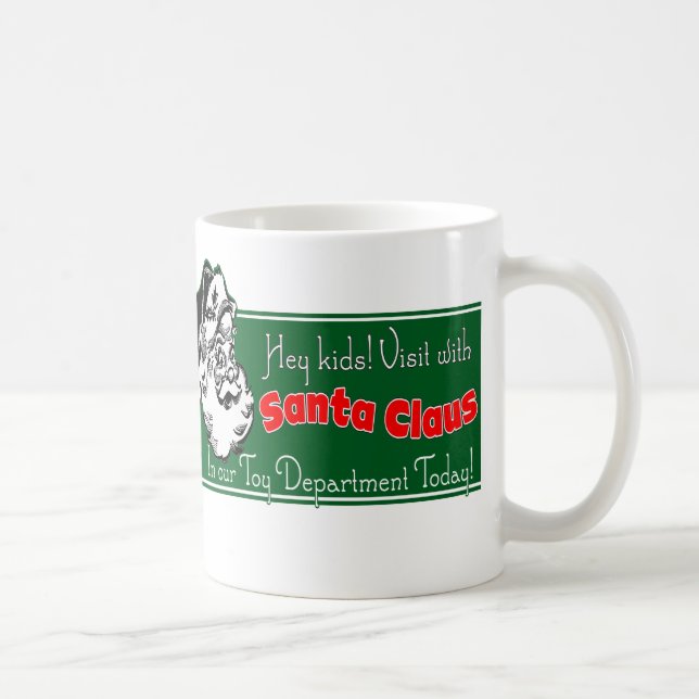 Whimsical Santa Workshop Holiday Christmas Coffee Mug (Right)
