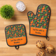 Whimsical Scattered Autumn Leaves Acorns