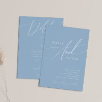 Whimsical Script | Dusty Blue All In One Wedding