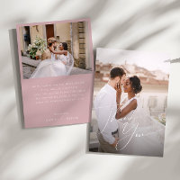 Whimsical Script | Dusty Rose Flat Photo