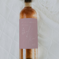 Whimsical Script Dusty Rose Maid Of Honour Proposa